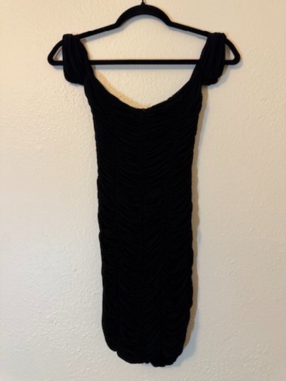 Jump Apparel Ruched MIni Dress Sweetheart Neckline Black Size S